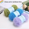 Colorful Glass Silk Golden Silk Thread Korean Dishwashing Towel Bright Silk Thread Hand Woven DIY Doll Bag Jewelry Material Yarn 3