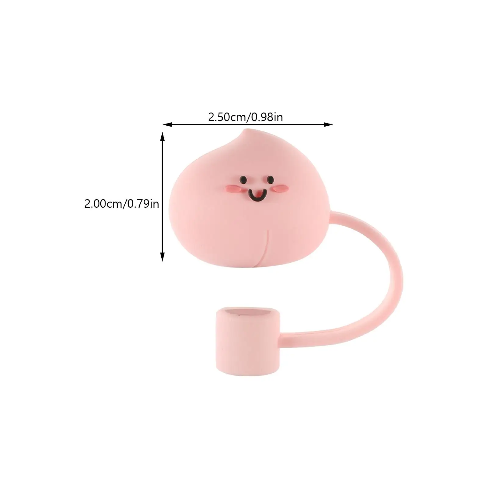 8 Pcs Can Straw Plug Dust Straws Covers Stopper Pink Silica for Tumblers