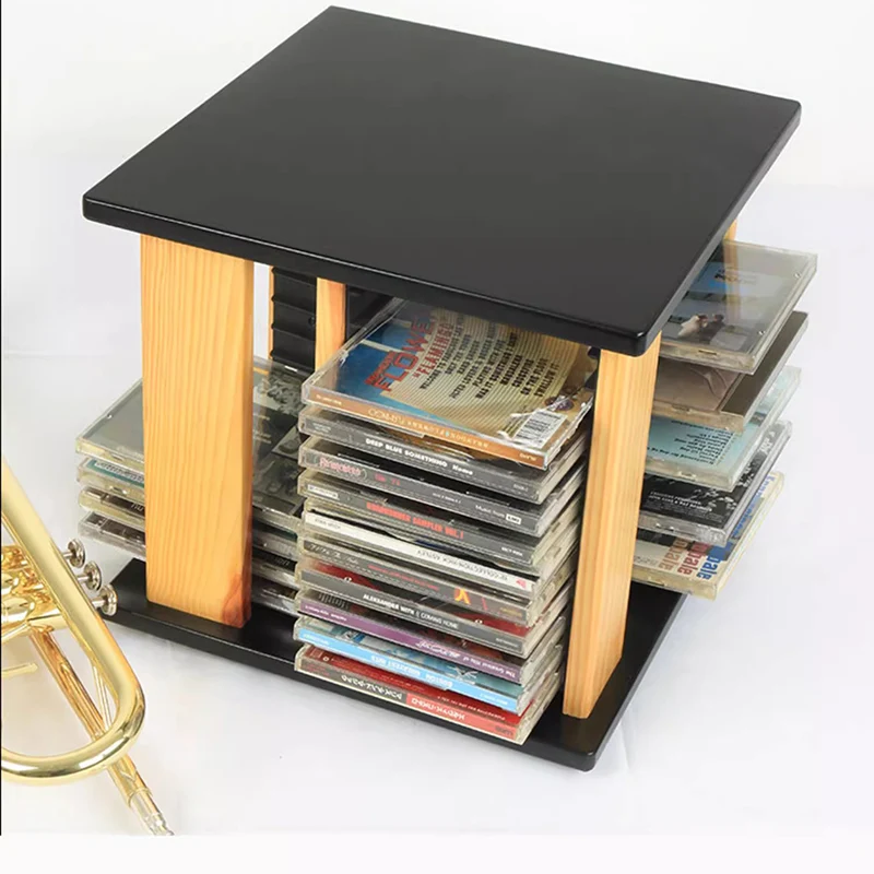 Storage Cd Organizer Rack Luxury Portable Shelf Organizer Capacity Display CD Rack Large Almacenamiento Cd Music Furnitures