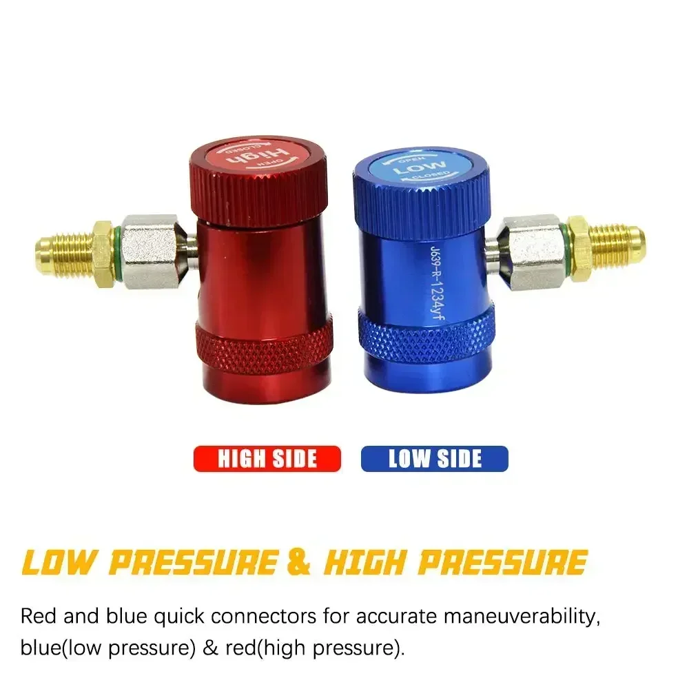 Enhanced Product Title: Quick-Connect Refrigerant Adapter Conversion Kit - 2 Piece Set