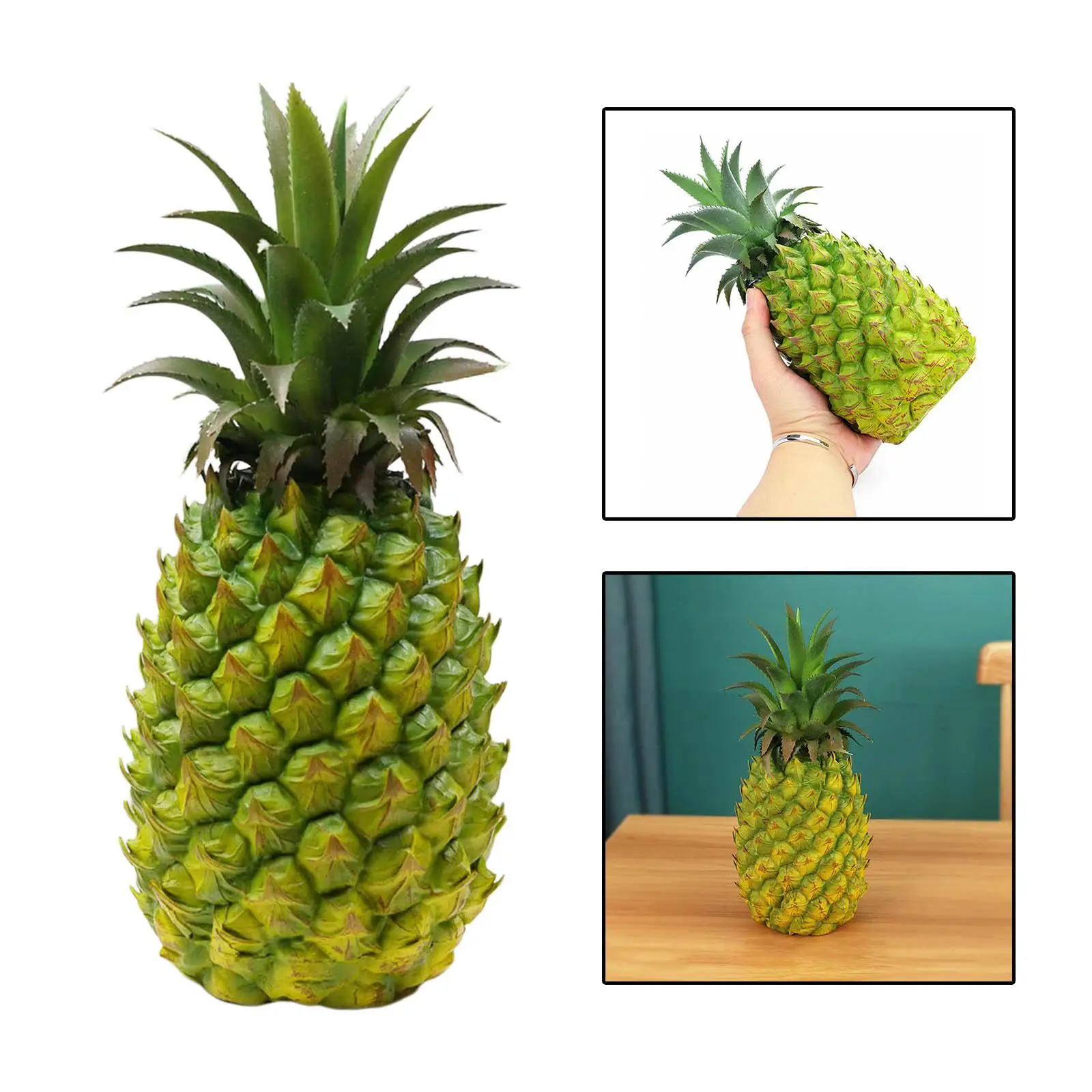 Lifelike Artificial Pineapple Figurine artificial fruits and vegetables For Fake Fruit Decorative Crafts Children Education Bedroom
