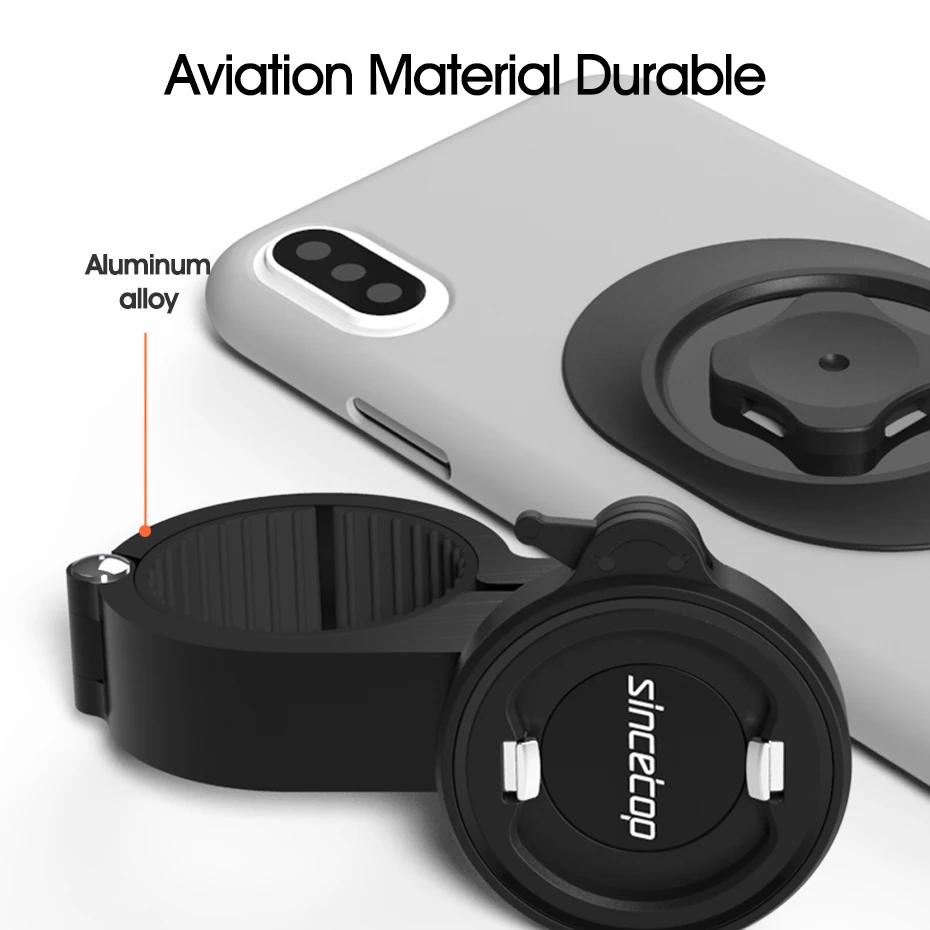 Aluminium Fahrrad Telefon Halter Universal Fahrrad Motorrad Lenker Handy Halterung Clip MTB Ständer Schnell Befestigen/Lösen Halterung – Detail 10