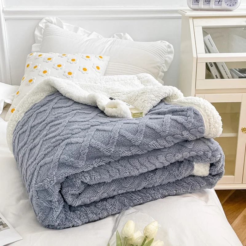 Warm Thick Plaid Blanket Soft Winter Bed Blankets Plush Fluffy Bed Sheet  Sofa Cover Soft Throw Bedspread Office Hotel Home Decor - AliExpress