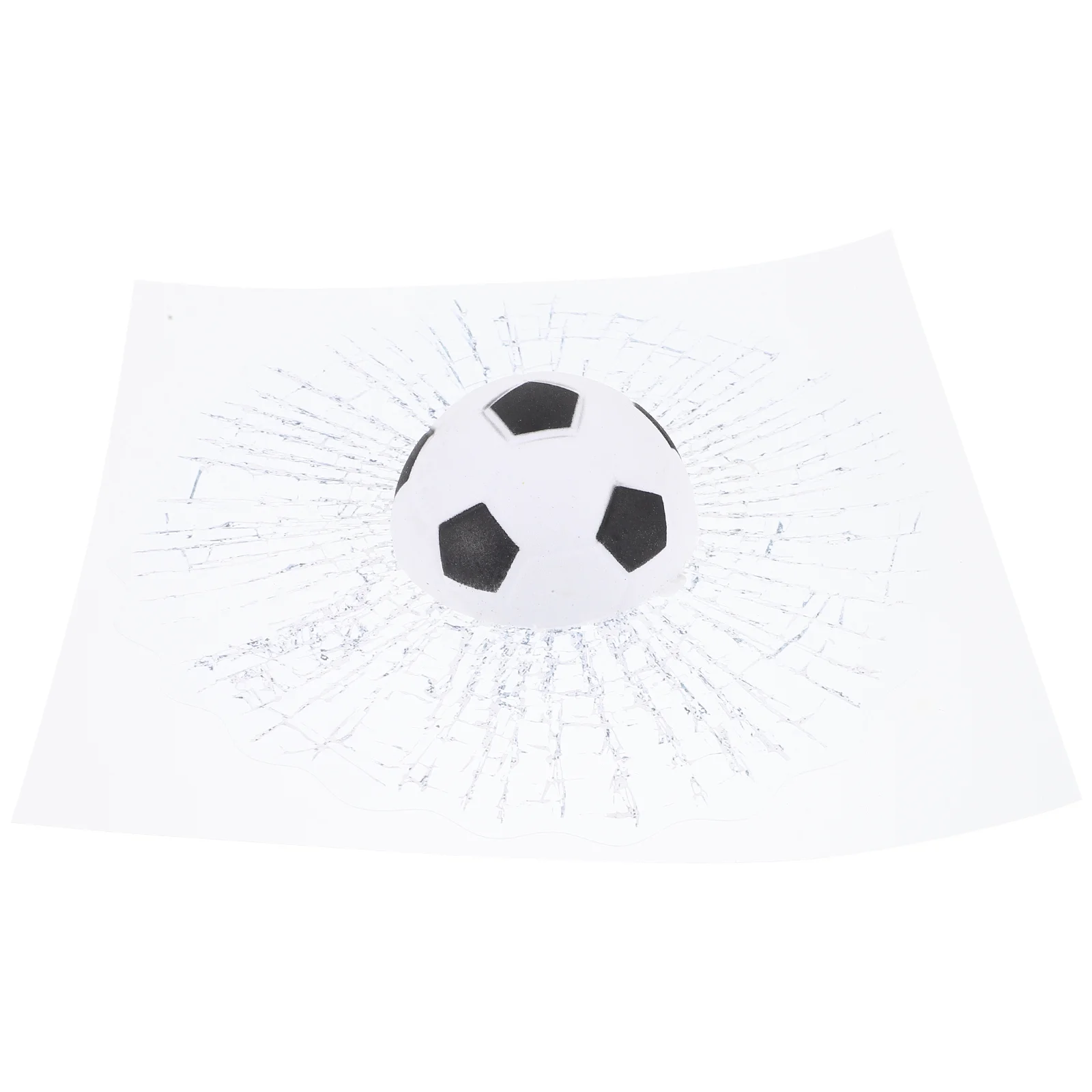 

Stickers Car 3D Prank Decals for Window Three-dimensional Soccer Crack Stuff Adults