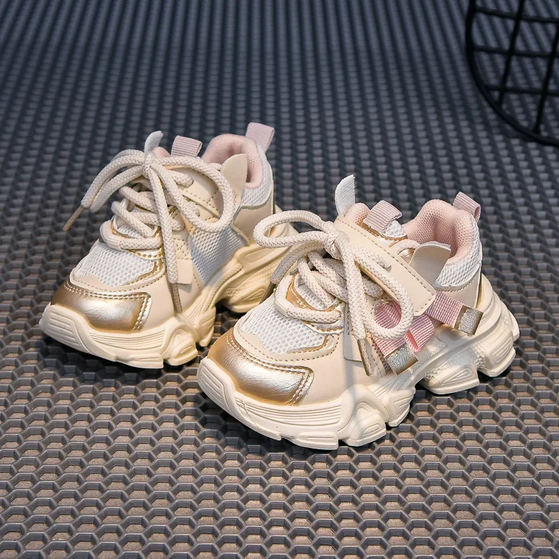 Students Sports Shoes Thick Soft Sole Boys Girls Running Shoes Colorful Fashion 2024 New Trend Children Sneakers Non-slip Casual 3