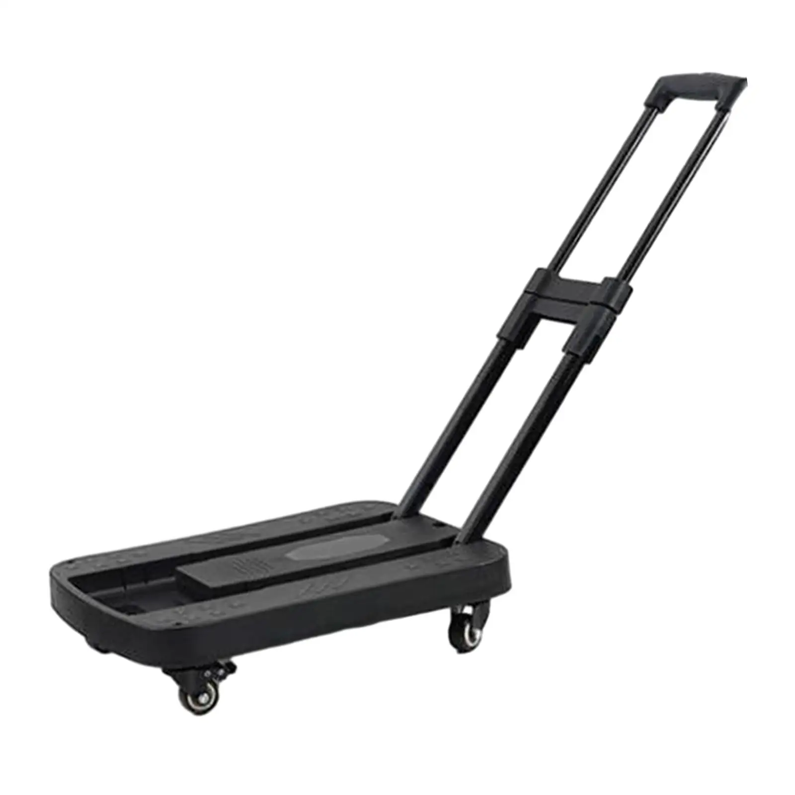 Dolly Cart Lightweight Max 165lb Portable Luggage Trolley Cart Folding Hand Truck for Travel Carrying Shopping Grocery Office