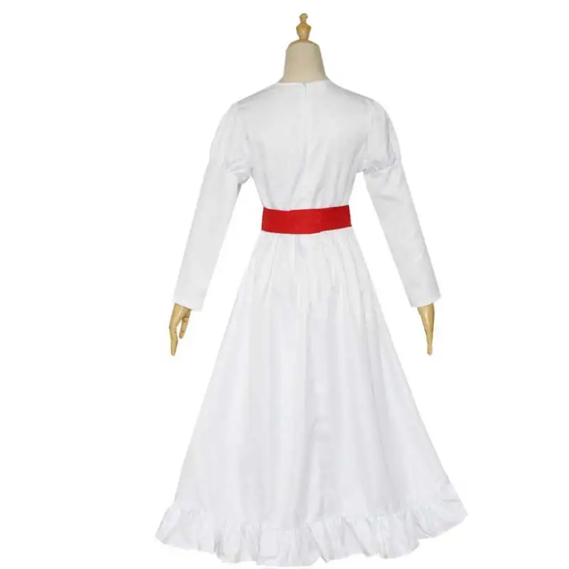 Crianças Assustador Annabelle Traje para Meninas Annabelle Traje Cosplay Vestido Mulheres Halloween Outfit