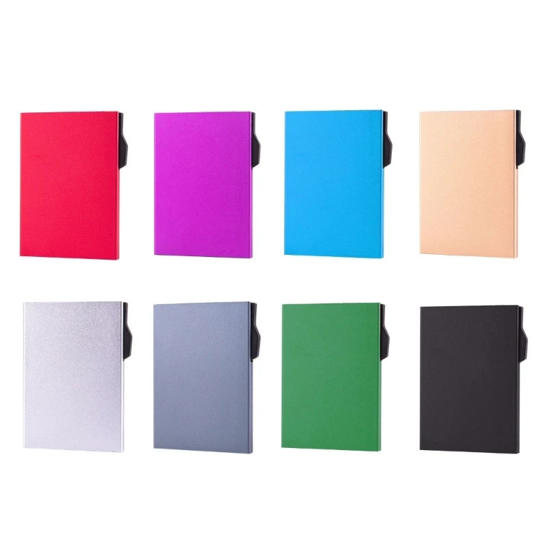 

Credit Card Holder RFID Blocking Automatic Pop-up Wallet for Women Men