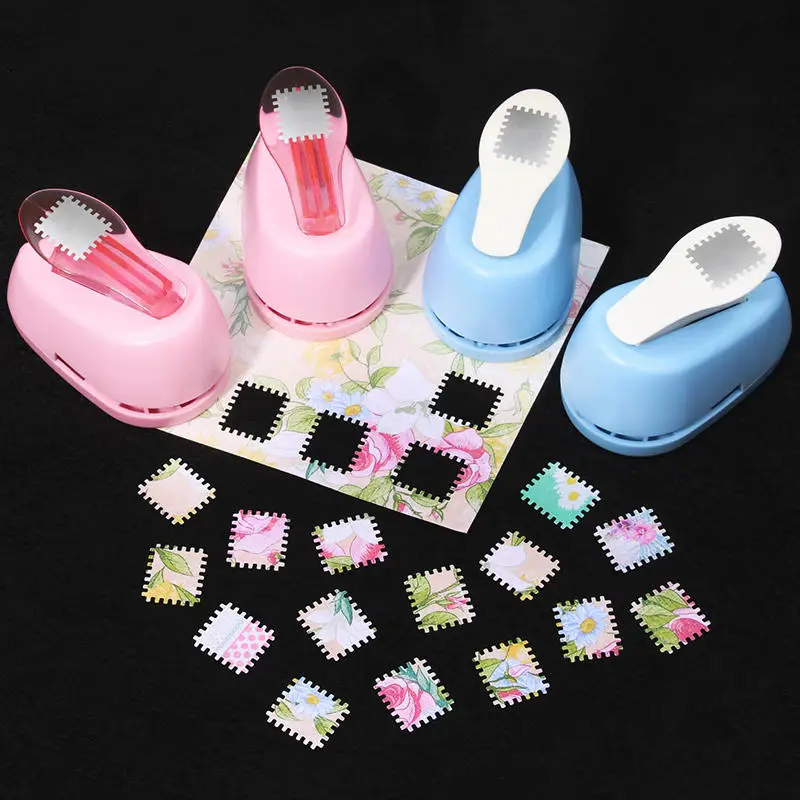 Random Color Punch DIY Embossing Punches Scrapbooking Machine Paper Cutting Hole Punch Rounder Cutter Handmade Crafts Tool