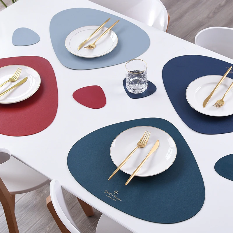 Acquista Tovagliette lavabili da 6 pezzi Tovaglietta in PVC termoisolante antiscivolo per accessori da cucina per tavolo da pranzo in Italia a partire da 3.47