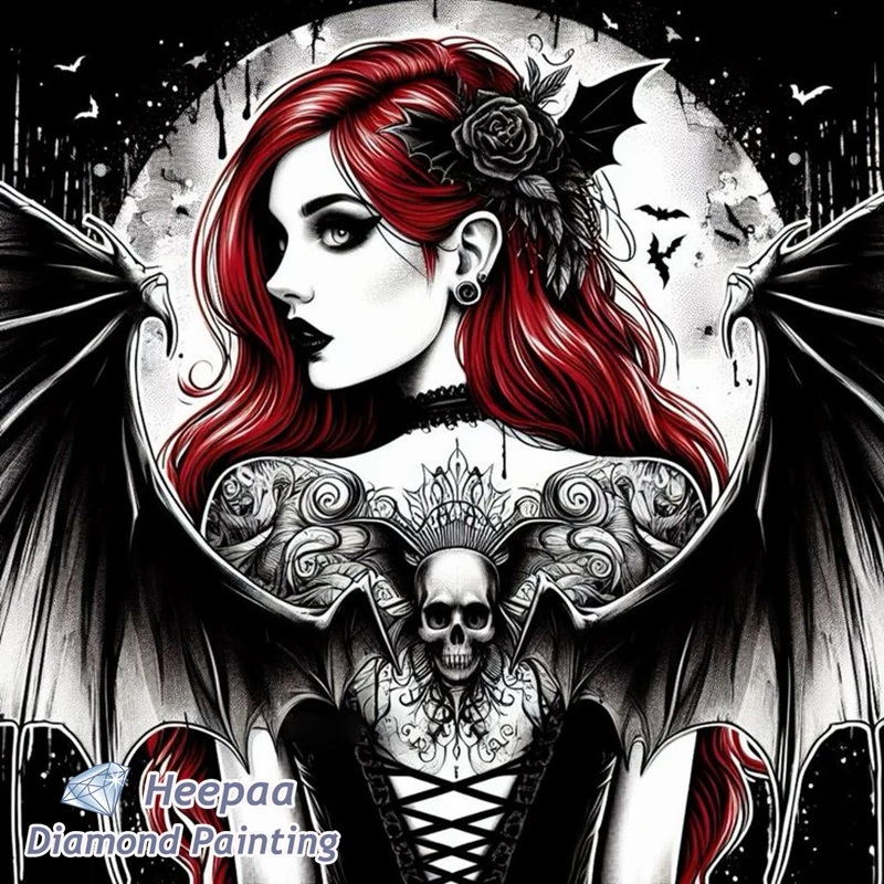 Diamond Painting Enfant Sorcière, 5D DIY Broderie Diamant Kit