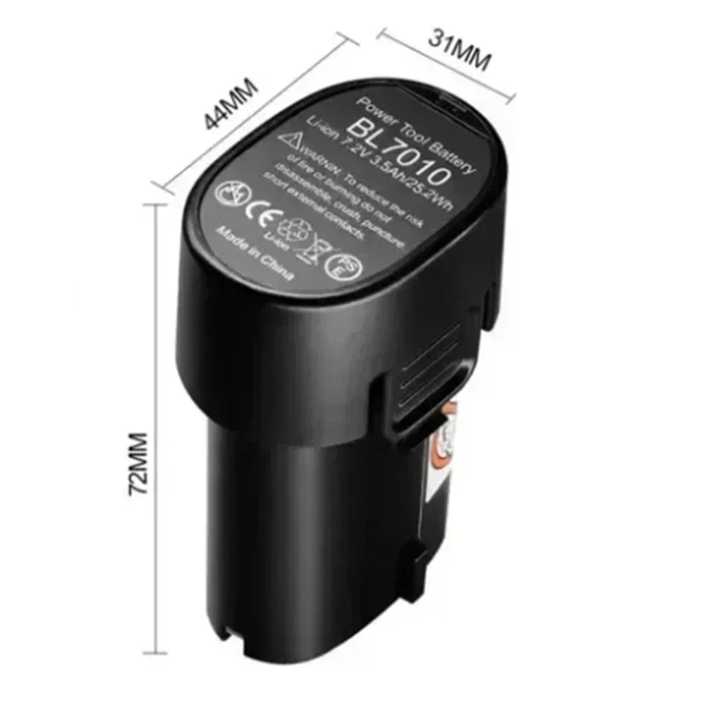 Electric Tool Battery for Makita 7.2V 3000mah BL7010 BL0715 DF010 DF012 DF022 7.2-4 194355-2 194356-3.