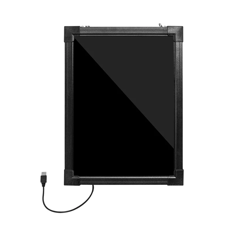 SB-드로잉 사인 보드 30X40cm 지울 수있는 쓰기 메시지 드로잉 사인 보드 마커 목재 브래킷 홈 미국 플러그