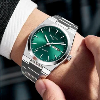 Orologio da uomo Orologio al quarzo Orologio da uomo di lusso impermeabile luminoso Data Settimana Orologio da uomo in acciaio inossidabile Masculino relógios masculino reloj hombre