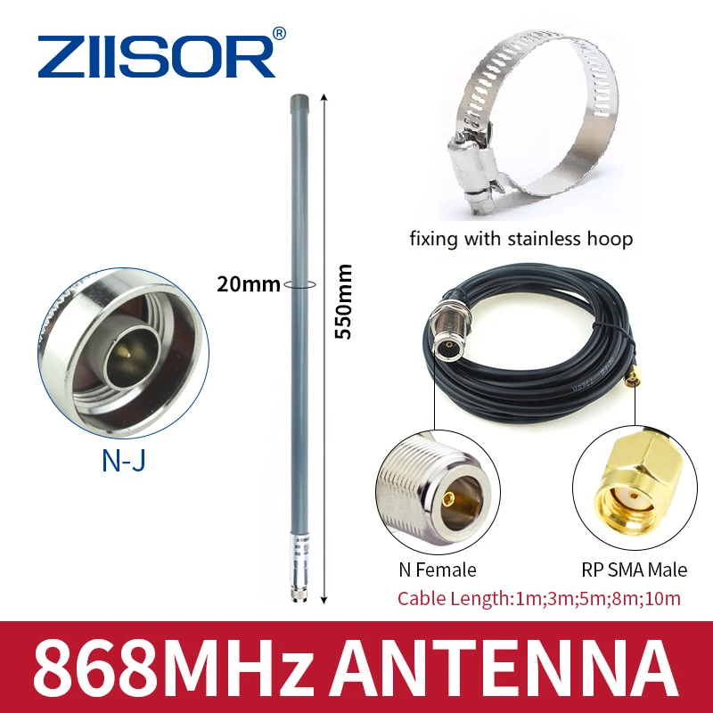 Outdoor Lora Antenna 868 Mhz Helium Bobcat Miner 868mhz Hotspot Antennas For Lorawan Long Range 3d Fb Cable Rp Sma Male Communications Antennas Aliexpress