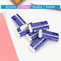 Soft 2B Eraser White Made in China, PVC Plastic Rubber Pencil Eraser Students Drawing Tool, Sketches Paintings Fine Arts Eraser 3