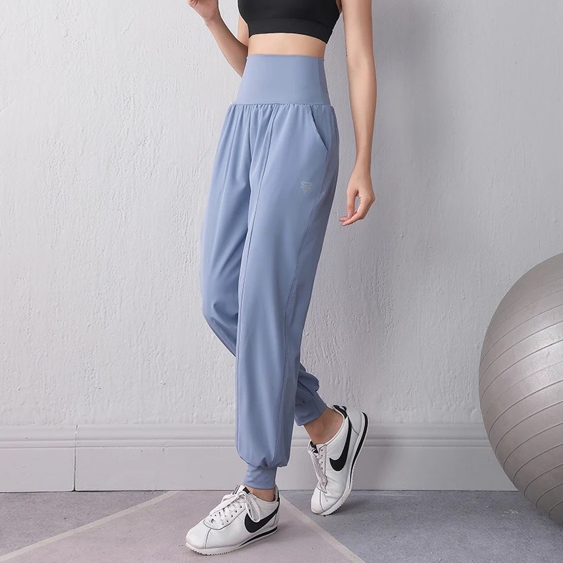 Women Running Pants High Waist Pocket Woman Sportswear Loose Gym Fitness  Sweatpants Jogging Quick Dry Breathable Soft Leisure