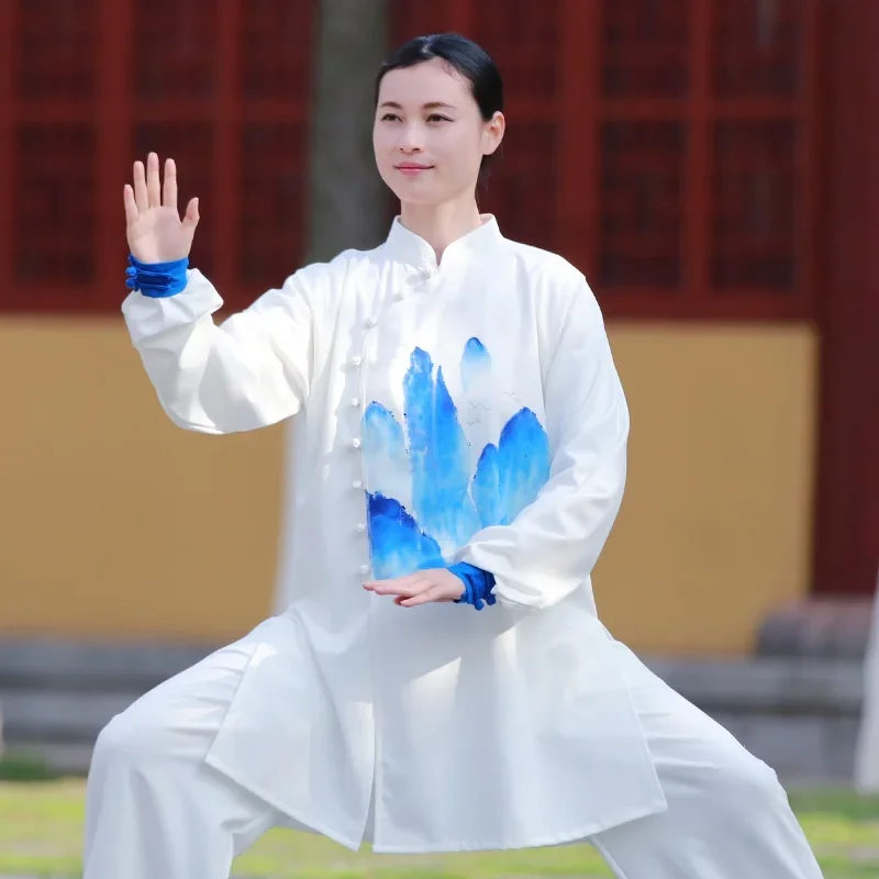 

White Tai Chi Clothing Women Martial Arts Suit Kung Fu Outfit Performance Wushu Costume Wing Chun Clothing Tai Chi Uniform 11018