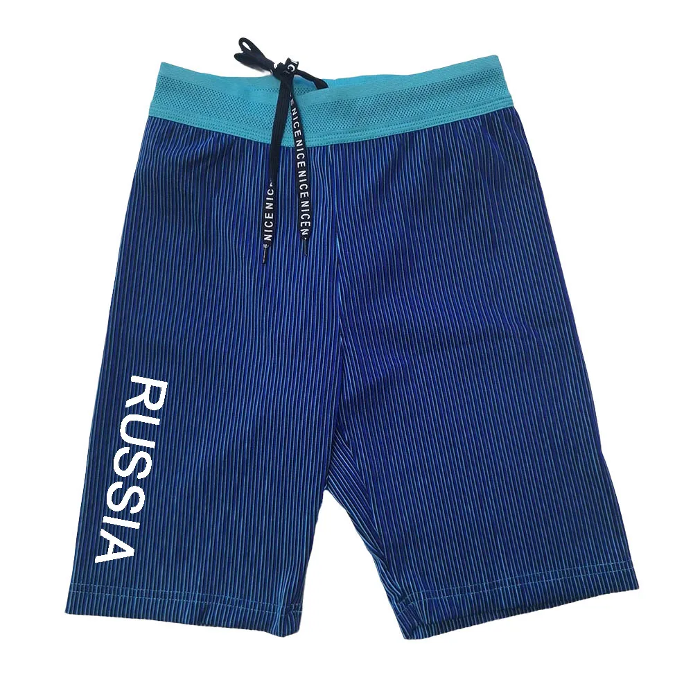 RUSSIA Running Sportswear Men's Sports Lycra Running Man Tights Trousers Leggings Pants Gym Fitness Shorts Male Marathon