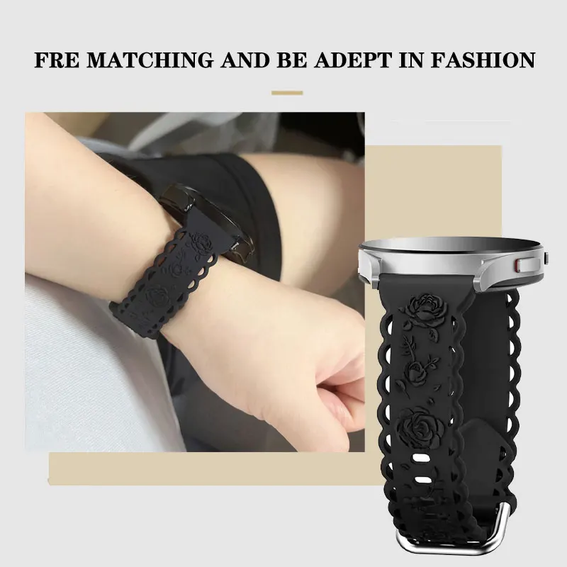 Premium Silicone Watch Strap, 20mm – Universal Fit