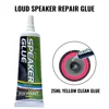 FIXWANT Loud Speaker Repair Glue Foam Side Dust Cap Rubber Edge Cone Basin Strong Adhesive 15/25/50ML Black / Yellow 4