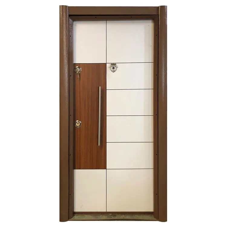 High Quality Wholesale Security Armored Door Entrance Iron Safety Double Doors for Villa Designs 4