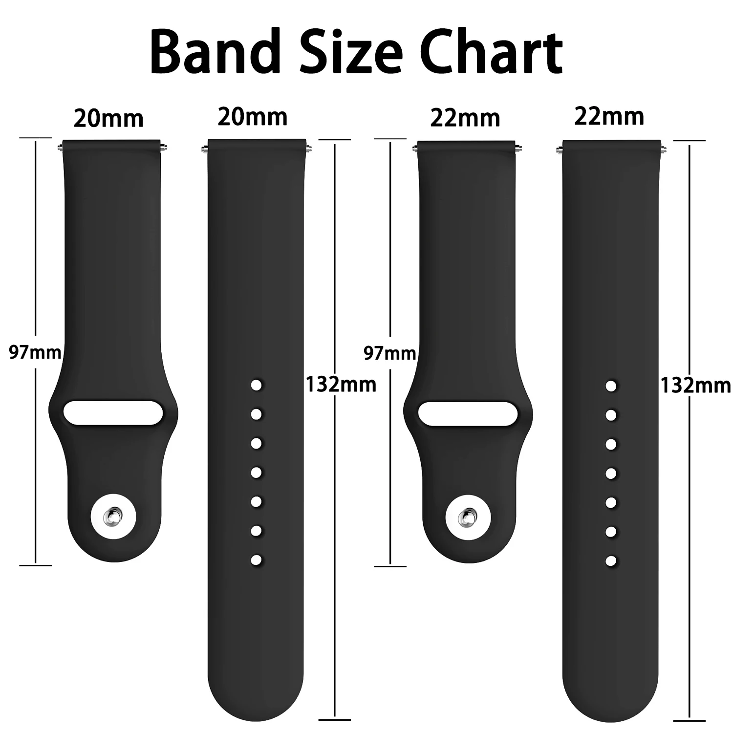 2 Cinturini In Silicone 20 Mm Per Amazfit GTS 4 Mini/GTS 4/Bip 3/Bip 3 Pro E Altri - Multicolore - 4