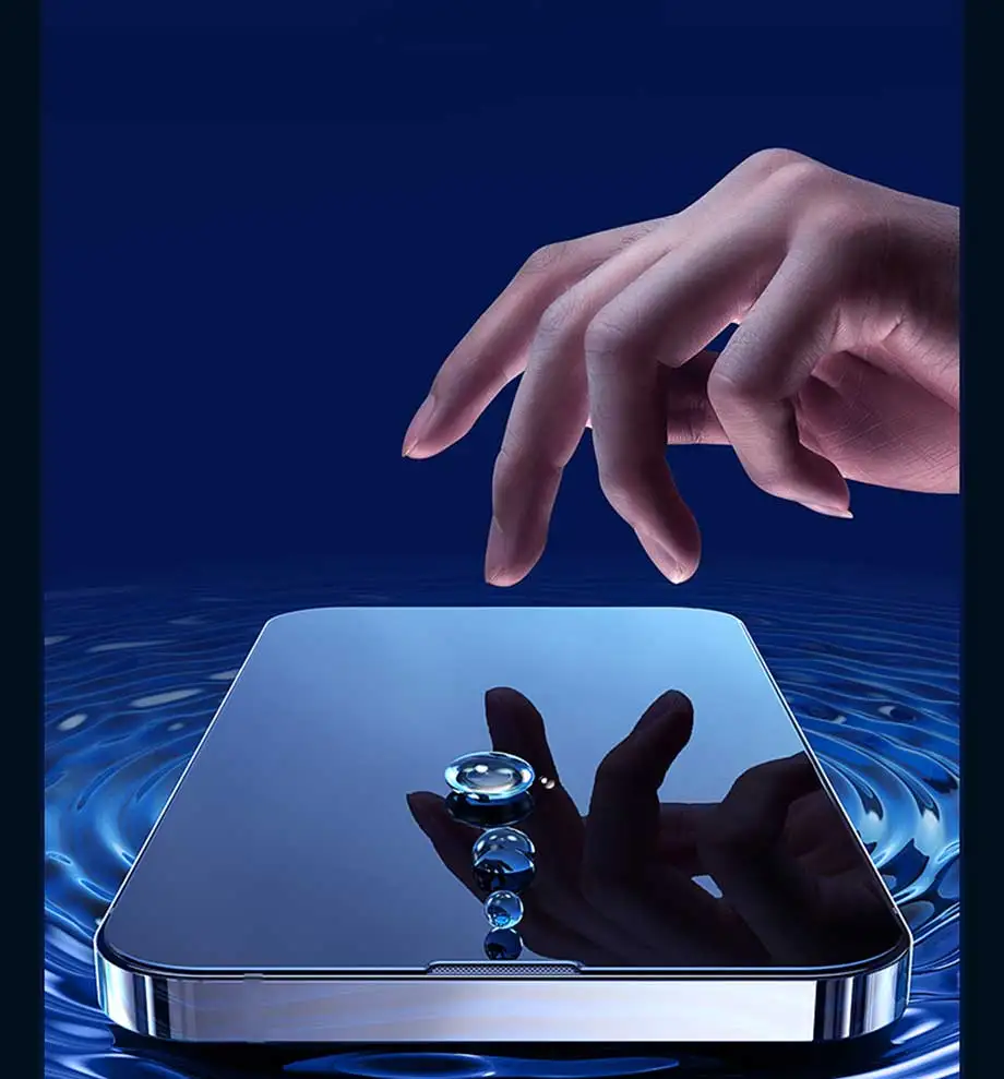 S99712b8776f04c629de42e1273949039G 4PCS Tempered Glass for iPhone 11, 12, 13, 14, 15 Pro, XR, X, XS Max Screen Protector on for iPhone 12, 13 Mini, 7, 8, 6 Plus SE Glass Mallzona