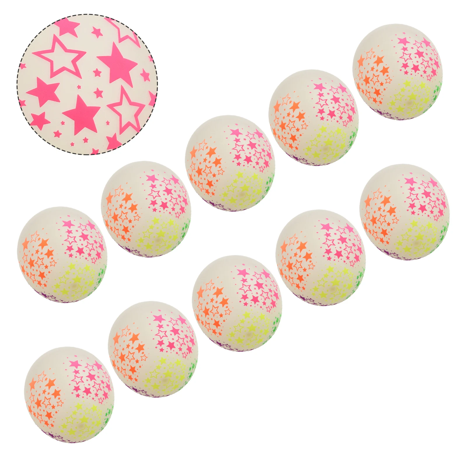 10 Stück 12 Zoll fluoreszierender Ballon klarer Latexballon Neon UV Schwarzlicht reaktive Sternballons Sterne Punkte Geburtstagsparty Dekor – Detail 5