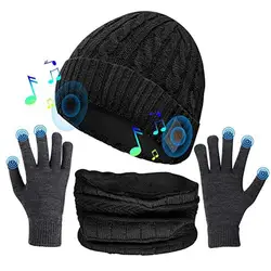 Enhanced Product Title:  
  
Outdoor Adventure Bluetooth Music Beanie Set with Winter Accessories (4PCS)