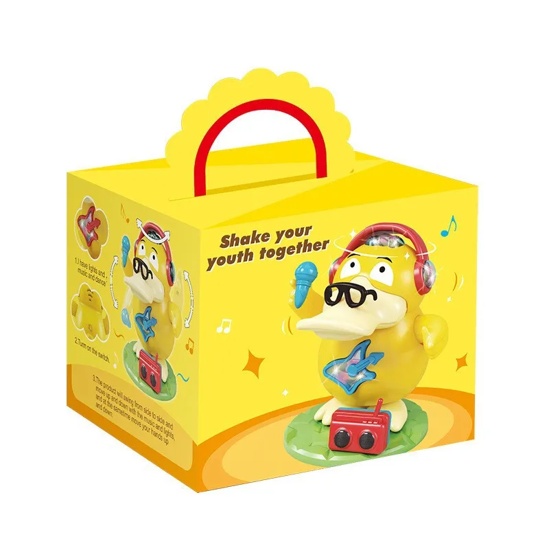 Baokemeng New Kfc Duck Children's Electric Toys Music Box Dance And Swing Toys Birthday Gifts Holiday Party Electric Toys king ghidorah toy Action & Toy Figures