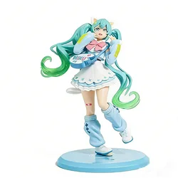 Limited Edition 19cm Hatsune Miku Fashion Figure - Adorable Collectible Animation Doll Gift (No box)