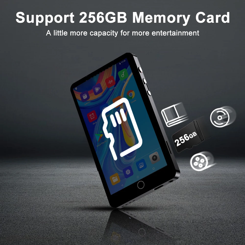 Deelife mp4 שחקן מגע wifi 8.1 mp3 נגן מוסיקה וידאו Bluetooth עם מצלמת אחורי 5mp אחורי
