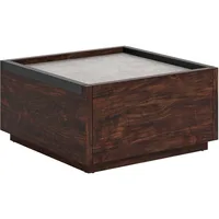 Coffee Table, L: 31.02" x W: 30.95" x H: 16.06", Rich Walnut Finish 1