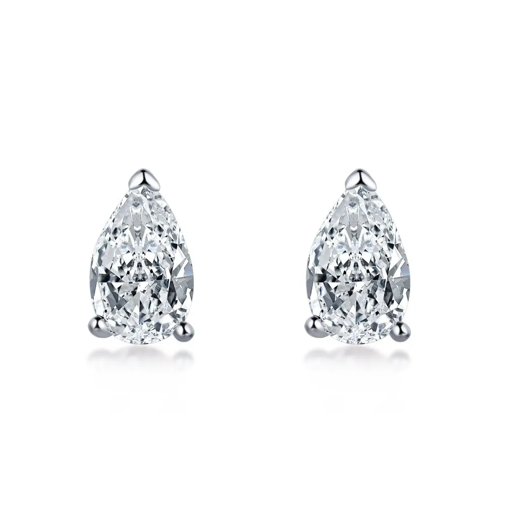 

S925 Pure Silver Ear Studs for Women with a Small Design Sense: Water Drops, Zircon, Cold Wind Earrings, Jewelry for Women