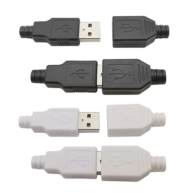 Conector usb tipo a hembra para soldar en cable