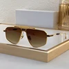 SCUD Big Square Alloy Men High Street Sunglasses Gradient Uv400 Designer Brand Punk Style Luxury Outdoor Driving Eyeglasses