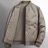 Light Thiened Baseball Collar down Jaet Men's Autumn Winter Loose Casual Fce Lined Padded Cotton Coat Youth Trend