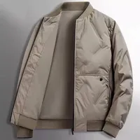 Light Thiened Baseball Collar down Jaet Men's Autumn Winter Loose Casual Fce Lined Padded Cotton Coat Youth Trend