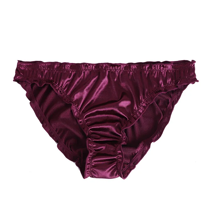 Women's panties Sexy Super Stretch Underpants Female Lingerie Low-Waist Satin Briefs Breathable And Comfortable Underwear