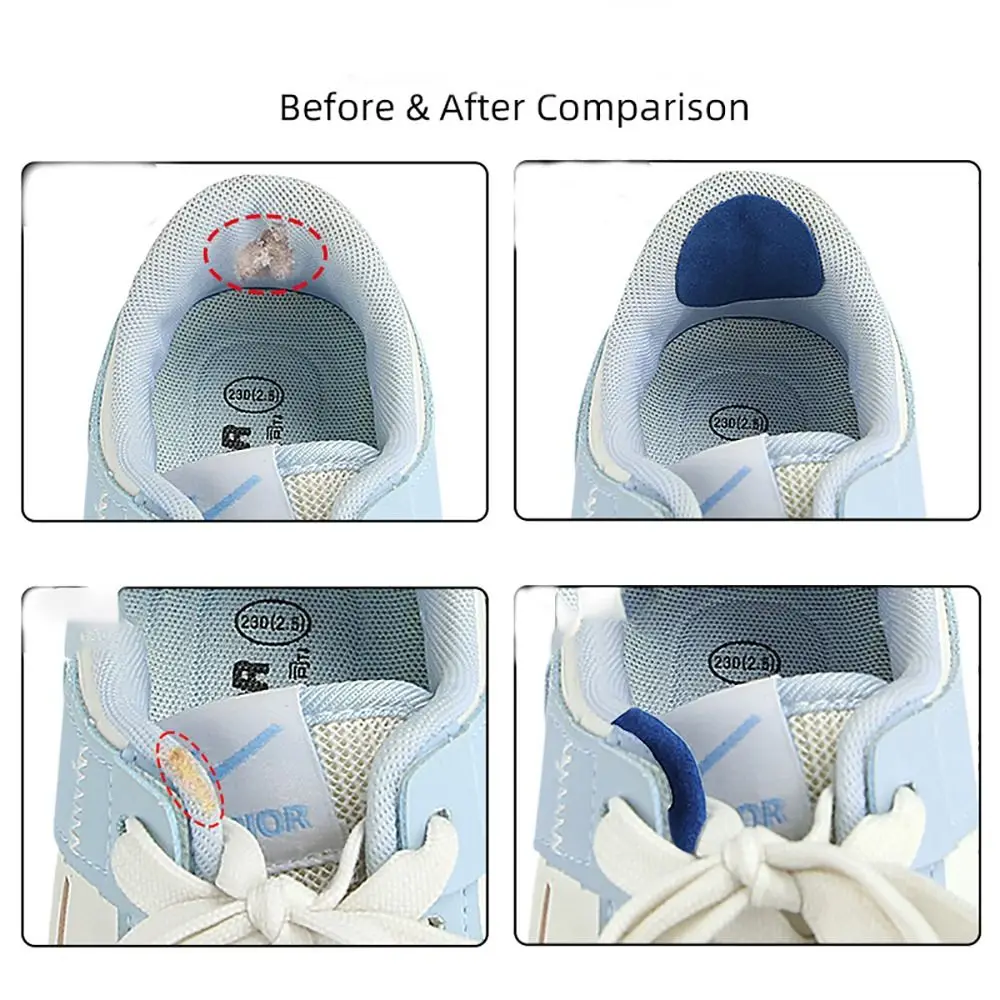 Replacement Self-Adhesive Shoe Repair Patch Universal Durable Heel Hole Pads Microfiber Leather Sneaker Repair Pads 6pcs