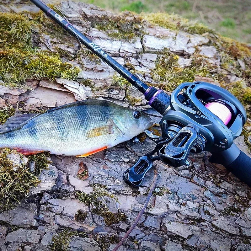 Bass Fishing Lure Fishing Best Rock Fishing Rod And Reel Tsurinoya 135g  Ultra Light Baitcasting Fishing Reel Shallow Spool Bait Finesse Dark Wolf  50s