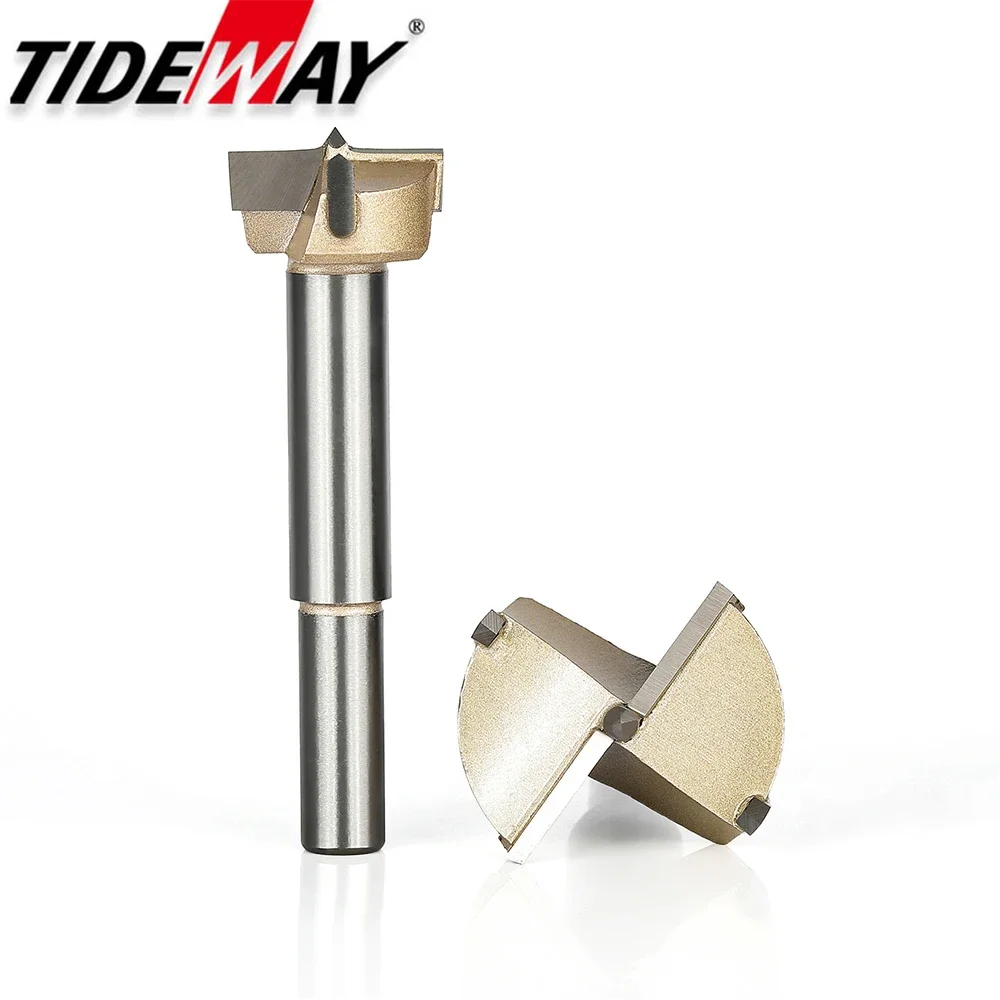 Tideway 1pcs Forstner 팁 목공 도구 세트 목재 보링 드릴 비트 셀프 센터링 텅스텐 카바이드 구멍 톱 커터