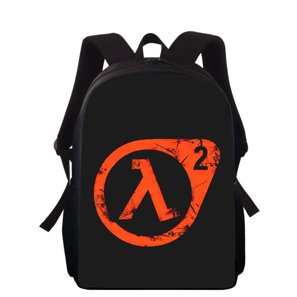 half life HL game 15” 3D Print Kids Backpack Primary School Bags for Boys Girls Back Pack Students School Book Bags