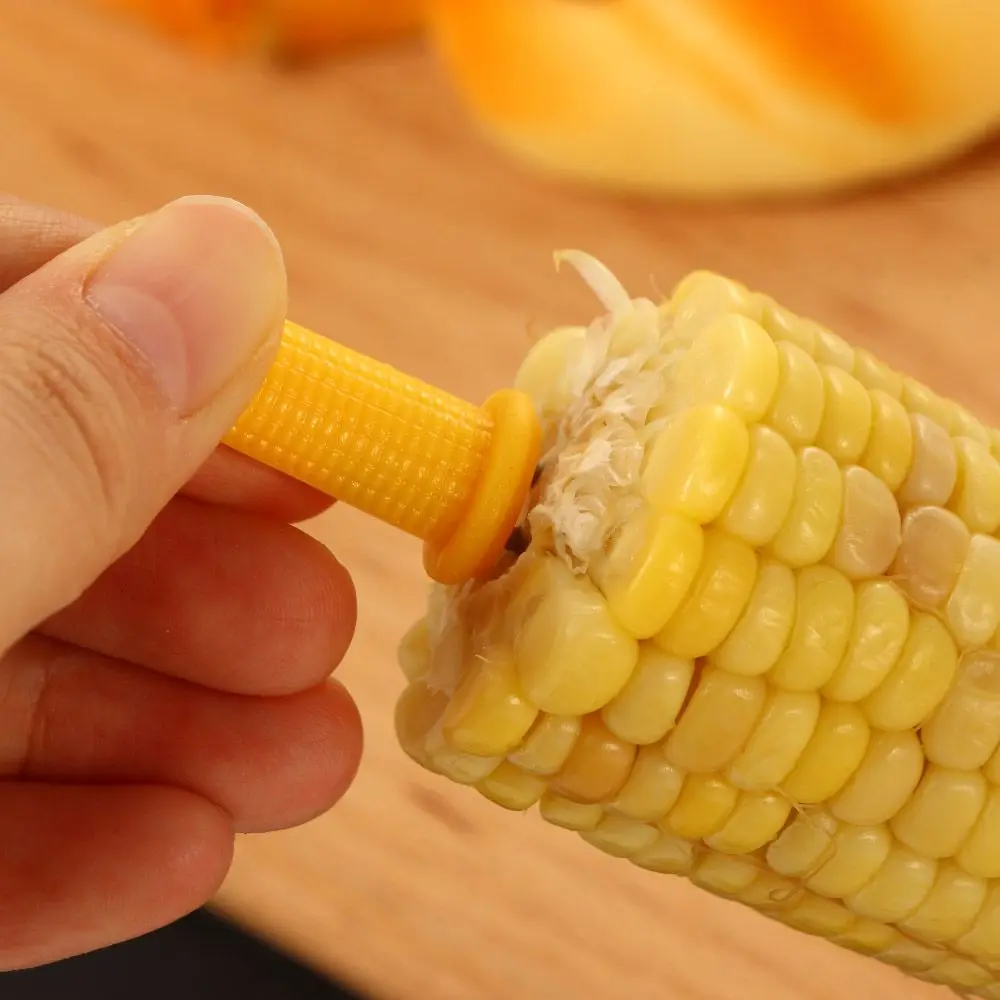 Picnic Plastic BBQ Supplies Fruit Forks Corn On the Cob Kitchen Gadget Home Corn Skewer Holder Grilling Fork BBQ Prong Set