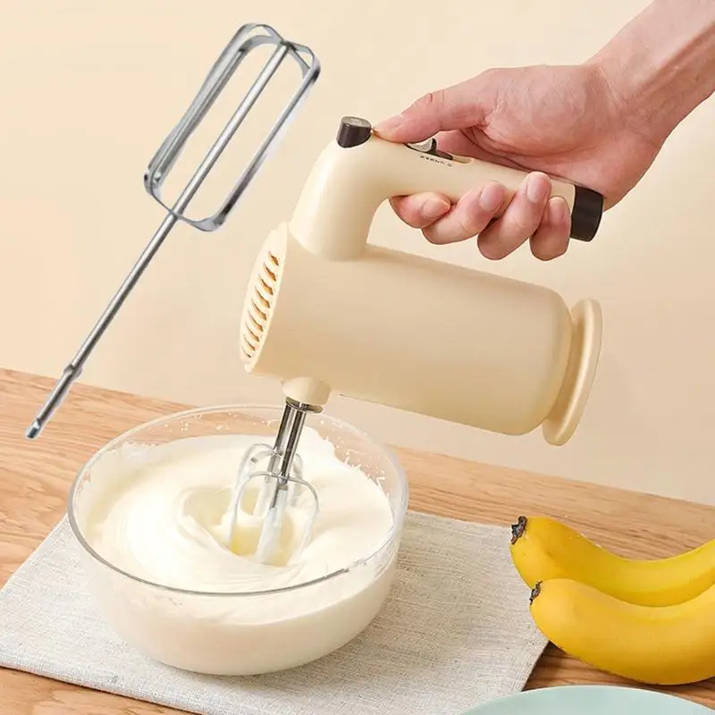 Eggs Beater 2Pcs B46E Multifunctional Rotary Mixer