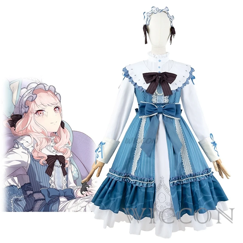 

Game Project Sekai Colorful Stage Akiyama Mizuki Cosplay Costume White Knights Suit Cosplay Halloween Carnival Uniforms Lolita