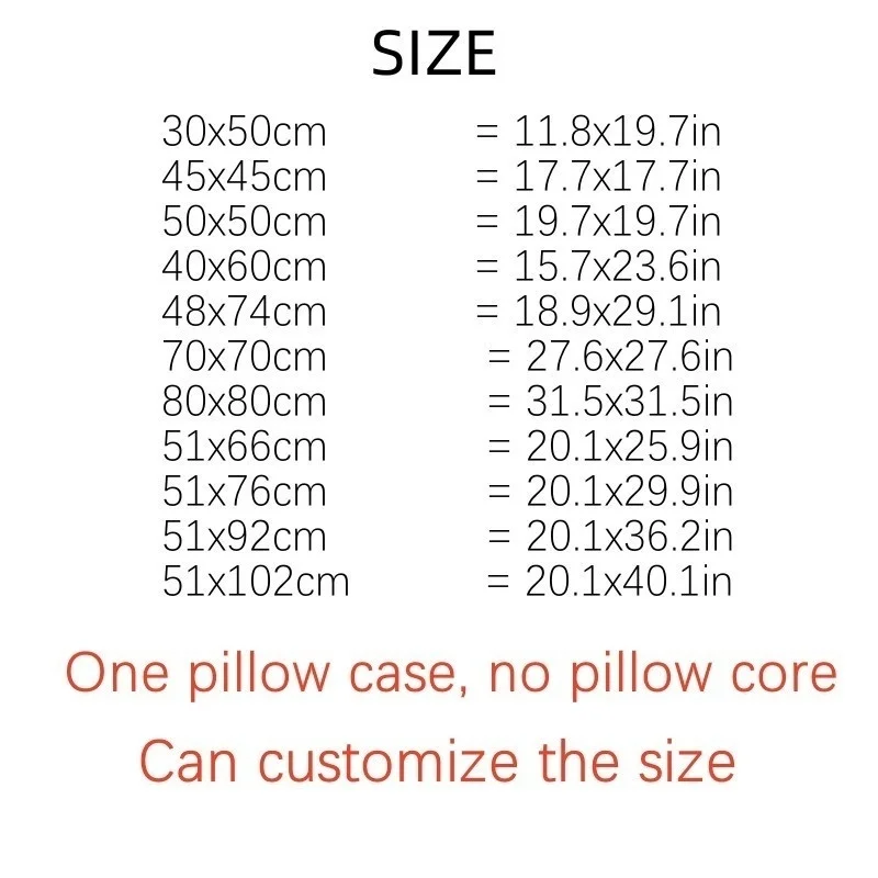 100% Cotton Pillowcase Customizable Flowers Cartoon Design Bedding Pillowcase Adult Bedroom Home Decor Custom Size Cushion Cover 2