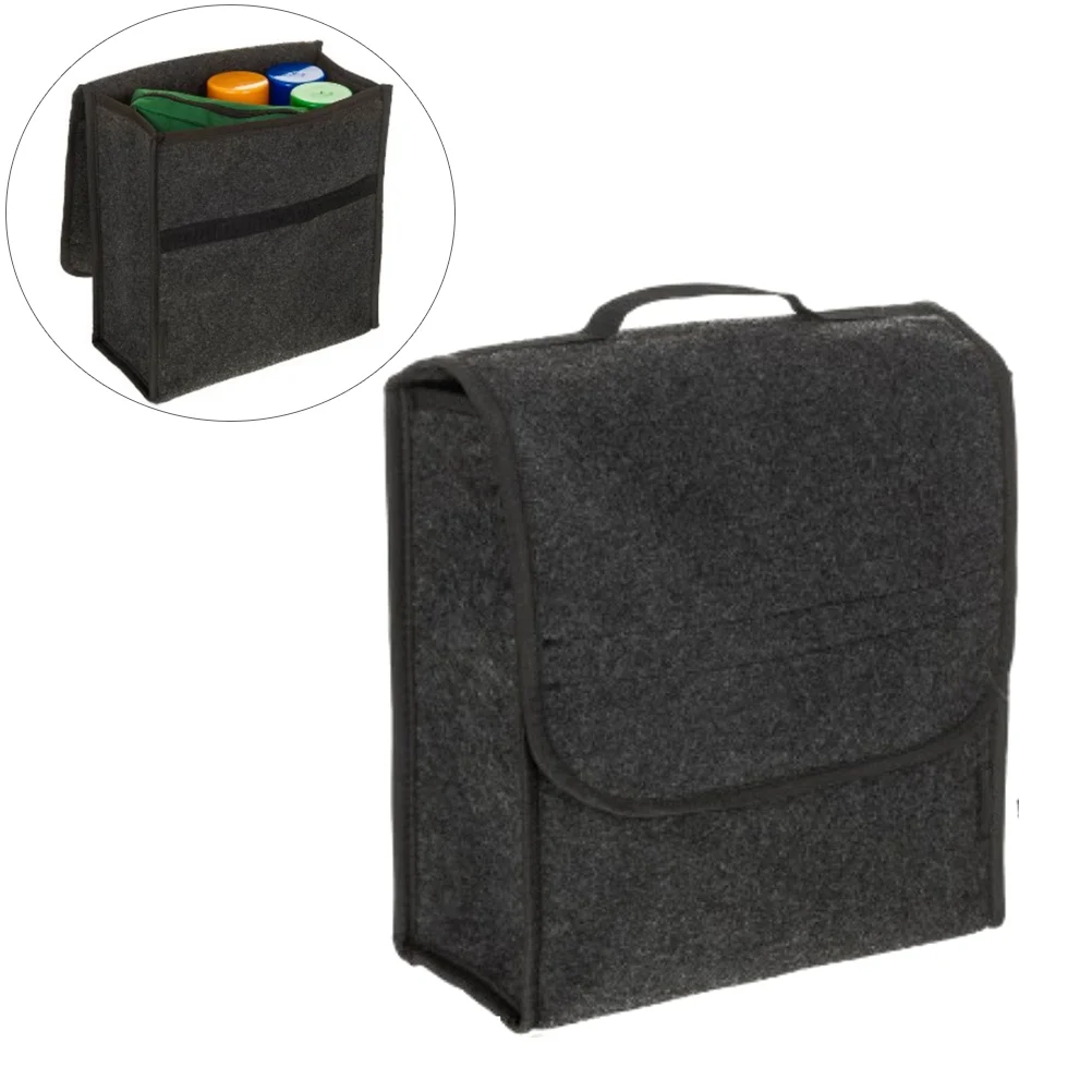 

Car Van Felt Storage Bag Portable Tools Organizer Driving Travel Tidy Boot Bag 30x29x16cm