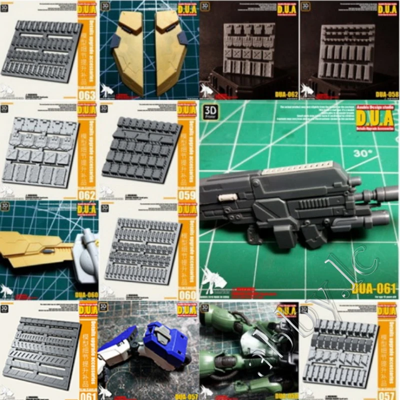 MG 1/100 HG RG 1/144 1피스 수지 갑옷 총구 노즐 핀 스포일러 스러스터 연료 탱크 세부 정보 부품 DUA 084 - 111 HiRM FM RE